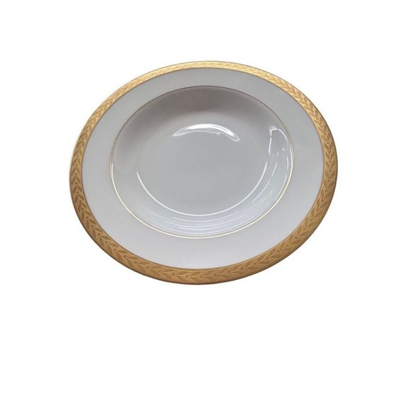 Sango Royalty Pattern White Gold Trim Rim Soup Bowl 8.5" 1970s - Picture 2 of 6